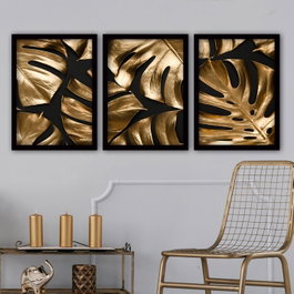 Wallity Cuadro Decorativo Enmarcado Desconocido (3 Piezas)